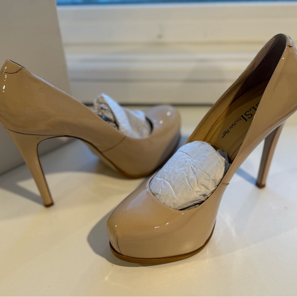 Kelsi Dagger Nude Patent Pointed Toe Stiletto Pumps main image 4